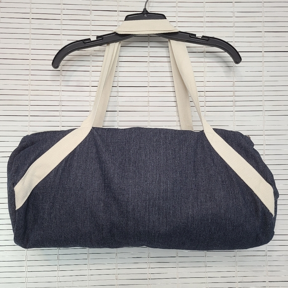 Meet Me At The Barre Denim Gym Bag Tote - Picture 2 of 7
